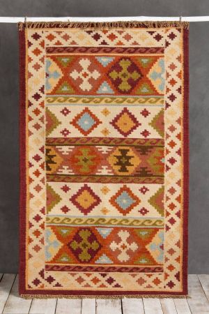 Kshiraj Hand-Knotted  Rug (5ft x 3ft)